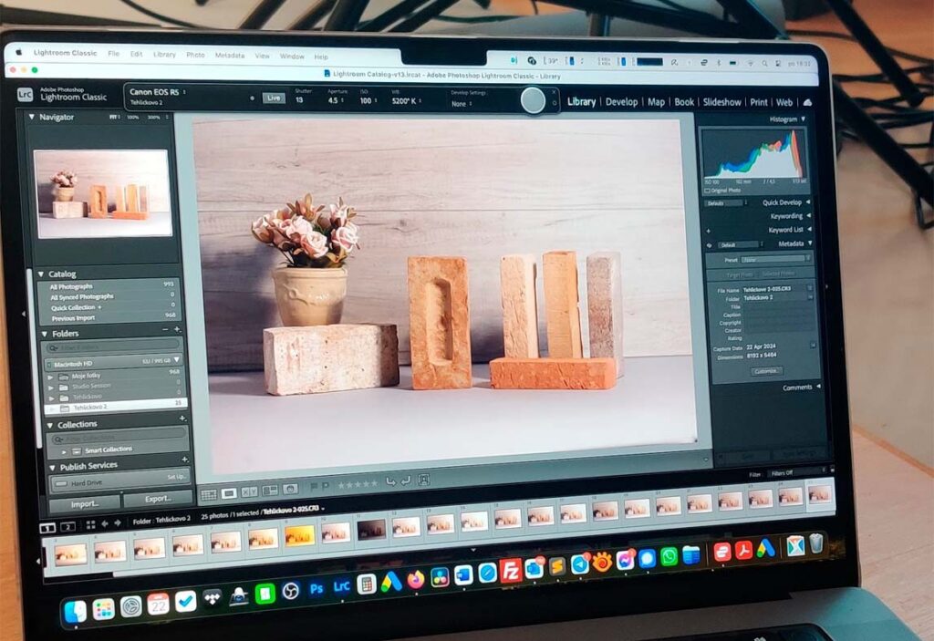 Úprava produktových fotografií v počítači